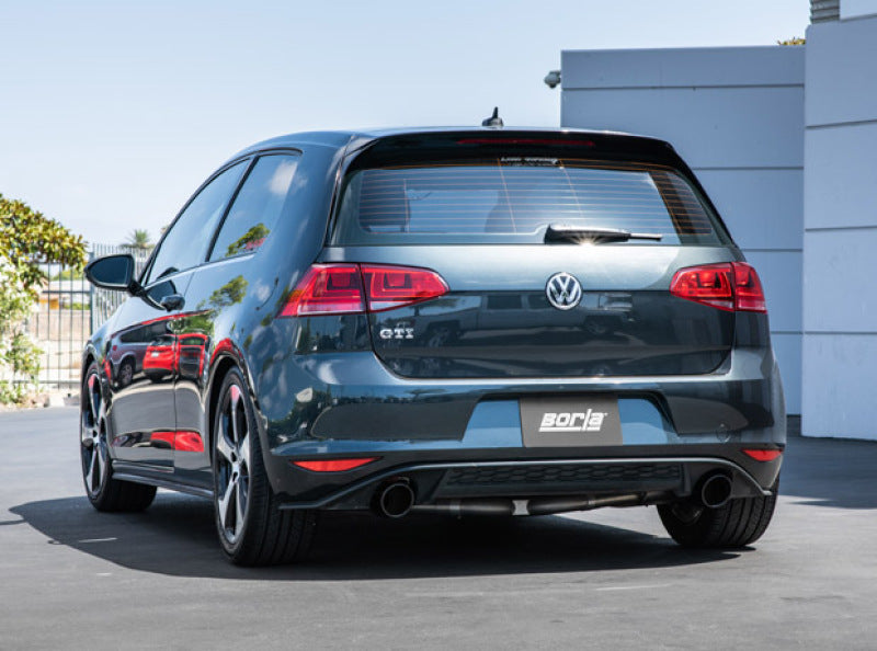 Borla 15-17 Volkswagen GTI (MK7) 2.0T AT/MT SS S-Type Catback Exhaust w/Black Chrome Tips Borla Catback  AXOPROS