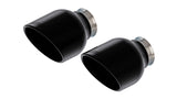 Borla 15-24 Dodge Charger V8 / 2023 Chrysler 300C T-304 SS Tips 5in Outlet - Black Chrome Borla Tips  AXOPROS