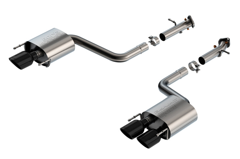 Borla 15-24 Lexus RC F Axle-Back Exhaust System S-Type - Black Chrome Borla Axle Back  AXOPROS
