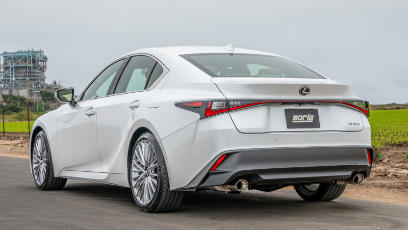 Borla 16-17 Lexus IS200T / 18-24 Lexus IS300 2.25in S Type Cat Back 4.25in Tip - Stainless Steel Tip Borla Catback  AXOPROS