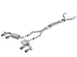 Borla 17-18 Chevrolet Camaro ZL1 6.2L V8 Atak Catback Exhaust w/ Dual Mode Valves CF Black Anod Borla Catback  AXOPROS
