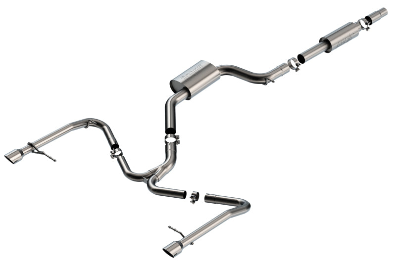 Borla 19-21 VW GLI 2.0L S-Type 3.5in x 5.5in Tip Cat-Back Exhaust Borla Catback  AXOPROS