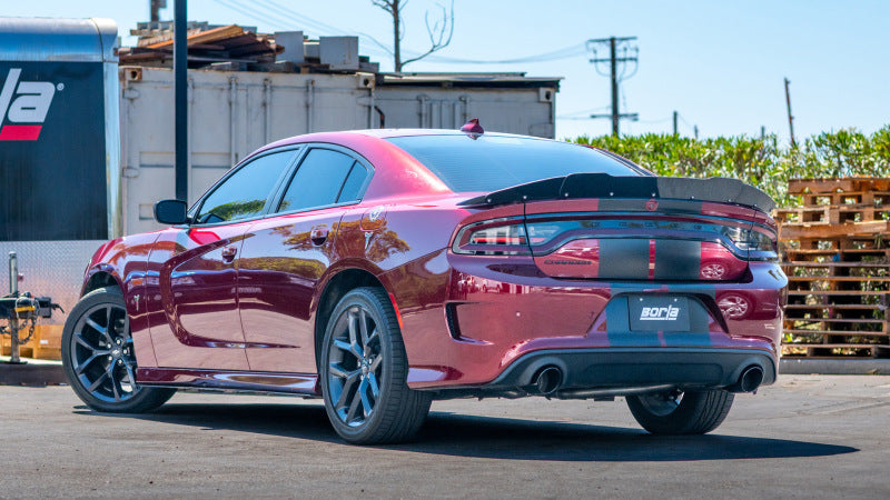 Borla 19-23 Dodge Charger GT 3.6L V6 RWD ATAK Catback Exhaust - Black Chrome Tips Borla Catback  AXOPROS