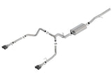 Borla 19 Chevrolet Silverado/GMC Sierra 1500 6.2L SS Touring Catback Exhaust - Black Chrome Tips Borla Catback  AXOPROS