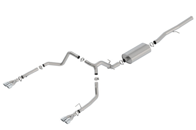 Borla 19 Chevrolet Silverado/GMC Sierra 1500 6.2L SS Touring Catback Exhaust - Square Chrome Tips Borla Catback  AXOPROS