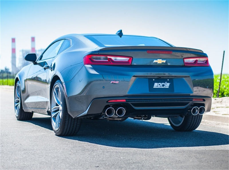 Borla 2016 Chevy Camaro V6 AT/MT ATAK Rear Section Exhaust w/o Dual Mode Valves Borla Axle Back  AXOPROS