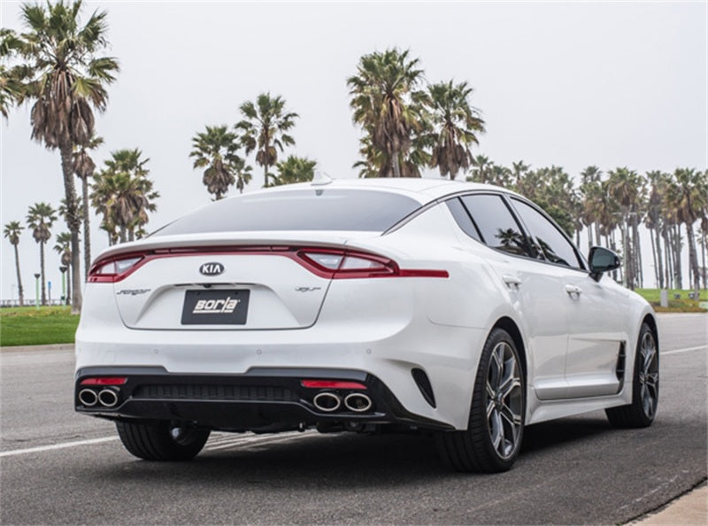 Borla 2018 Kia Stinger 3.3L V6 Turbo 2.25in Pipe Dia Dual Split Rear Exit S-Type Cat-Back Exhaust Borla Catback  AXOPROS