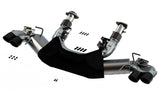 Borla 2020 Chevrolet Corvette C8 6.2 ATAK 3in Exhaust System Dual Round Rolled A/C Black Chrome Tips Borla Catback  AXOPROS