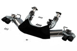 Borla 2020 Chevrolet Corvette C8 6.2 ATAK 3in Exhaust System Dual Round Rolled A/C Black Chrome Tips Borla Catback  AXOPROS
