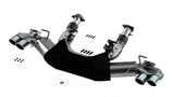 Borla 2020 Chevrolet Corvette C8 6.2L ATAK 3in Exhaust System Dual Round A/C Tips 4inx 4.75in Borla Catback  AXOPROS