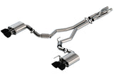 Borla 2020 Ford GT500 5.2L AT 3in ATAK CatBack Exhaust w/ Black Chrome Tips Borla Catback  AXOPROS