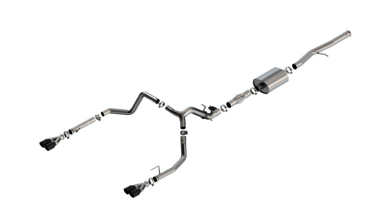 Borla 2024 Chevy Silverado 1500 6.2L V8 ATAK Catback Exhaust w/ Simulator - Black Chrome Borla Catback  AXOPROS