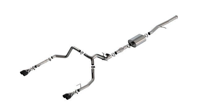 Borla 2024 Chevy Silverado 1500 6.2L V8 ATAK Catback Exhaust w/ Simulator - Black Chrome Borla Catback  AXOPROS