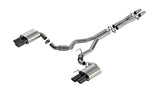 Borla 2024 Ford Mustang GT 5.0L V8 3 in ATAK Catback Non-Active Exhaust- Black Chrome Quad Tip Borla Catback  AXOPROS