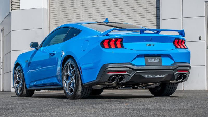 Borla 2024 Ford Mustang GT 5.0L V8 w/ Active Exhaust ATAK Cat-Back Exhaust System - Black Chrome Borla Catback  AXOPROS