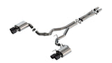 Borla 2024 Ford Mustang GT 5.0L V8 w/ Active Exhaust ATAK Cat-Back Exhaust System - Carbon Fiber Borla Catback  AXOPROS