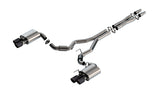 Borla 2024 Ford Mustang GT 5.0L V8 w/ Active Exhaust S-Type Cat-Back Exhaust System - Carbon Fiber Borla Catback  AXOPROS