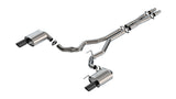 Borla 2024 Ford Mustang GT 5.0L V8 w/o Active Exhaust ATAK Cat-Back Exhaust System - Black Chrome Borla Catback  AXOPROS