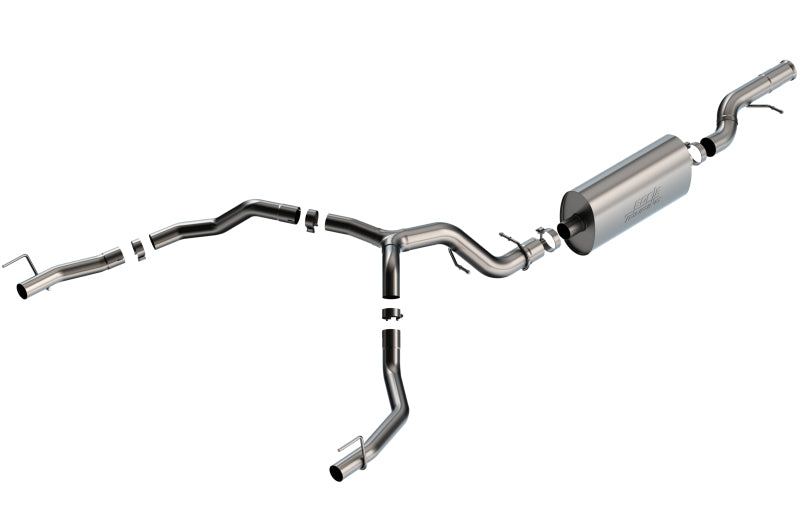 Borla 21-22 Cadillac Escalade 6.2L V8 2/4WD 4DR Touring Cat-Back Exhaust w/ Factory Bezel Tips Borla Catback  AXOPROS