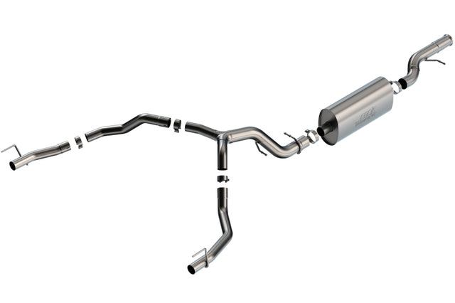 Borla 21-22 Cadillac Escalade 6.2L V8 2/4WD 4DR Touring Cat-Back Exhaust w/ Factory Bezel Tips Borla Catback  AXOPROS