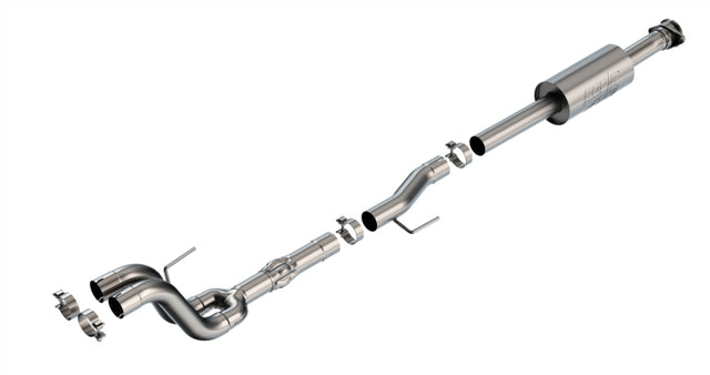 Borla 21-23 Ford Tremor 3.5L V6 AT 4WD 4DR CC SB 3in ATAK Mid-Section Exhaust Borla Connecting Pipes  AXOPROS