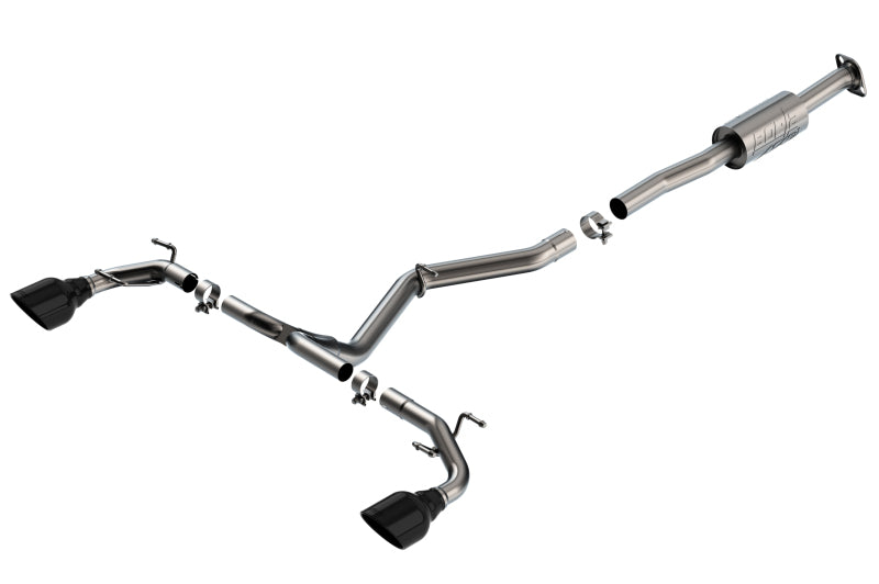 Borla 22-23 Subaru BRZ/Toyota GR86 2.4L RWD AT/MT ATAK Catback Exhaust - Black Chrome Tips Borla Catback  AXOPROS