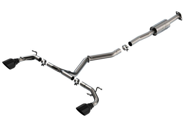 Borla 22-23 Subaru BRZ/Toyota GR86 2.4L RWD AT/MT ATAK Catback Exhaust - Black Chrome Tips Borla Catback  AXOPROS