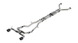 Borla 22-24 Nissan Z 2.5in ATAK Cat Back Exhaust 4.5in Tip - Carbon Fiber Black Anodized Borla Catback  AXOPROS