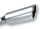 Borla 2.25in Inlet 4in Round Rolled Angle Cut x 12in Long Embossed Exhaust Tip Borla Tips  AXOPROS