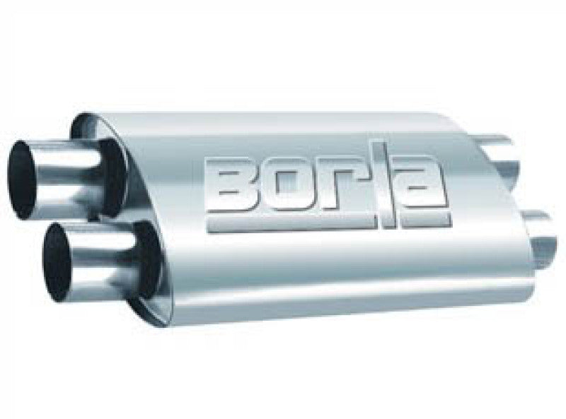 Borla 2.50in Dual In/Out 19in x 9.5in x 4in PRO-XS Muffler Borla Muffler  AXOPROS