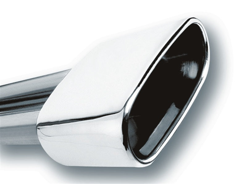 Borla 2.5in Inlet 6.69in x 3in Rectangular Rolled Angle Cut Single Inlet x 5.63in Long Exhaust Tip Borla Tips  AXOPROS