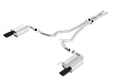Borla Atak S Cat-Back 15-17 Ford Mustang GT 5.0L V8 MT/AT 2.5in pipe 4in tip (Black Chrome) Borla Catback  AXOPROS