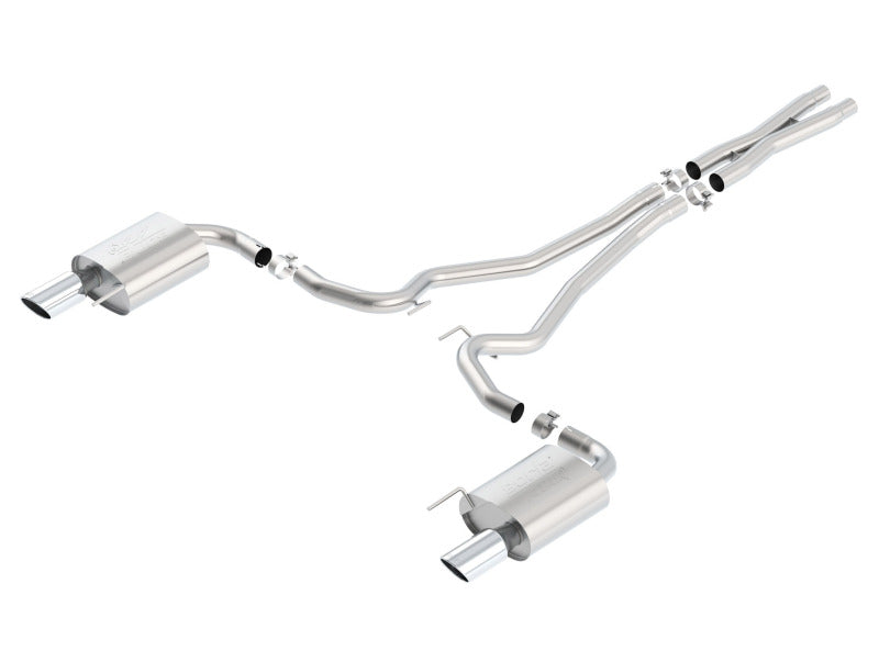 Borla Atak S Cat-Back 15-17 Ford Mustang GT 5.0L V8 MT/AT 2.5in pipe 4in tip Borla Catback  AXOPROS