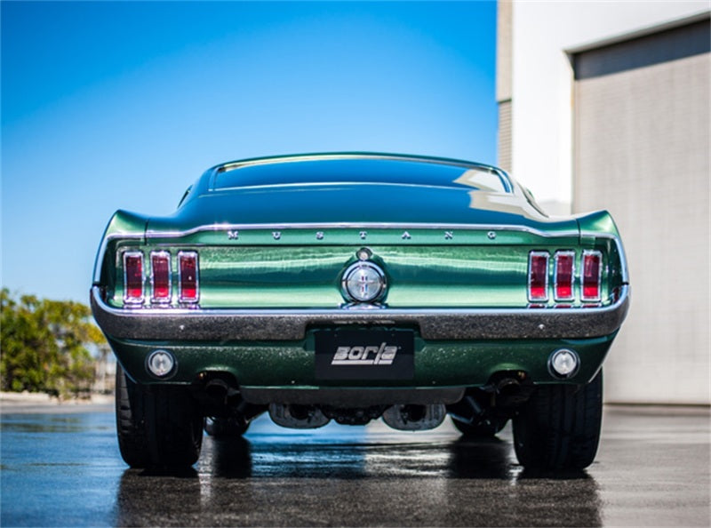 Borla CrateMuffler Ford 5.0L Coyote ATAK 2.5in Offset/Center 12in x 6in x 10.34in Muffler Borla Muffler  AXOPROS