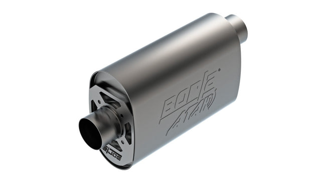 Borla CrateMuffler LS3 3in Offset/Center 14in x 4.35in x 9.10in Oval Muffler ATAK Borla Muffler  AXOPROS