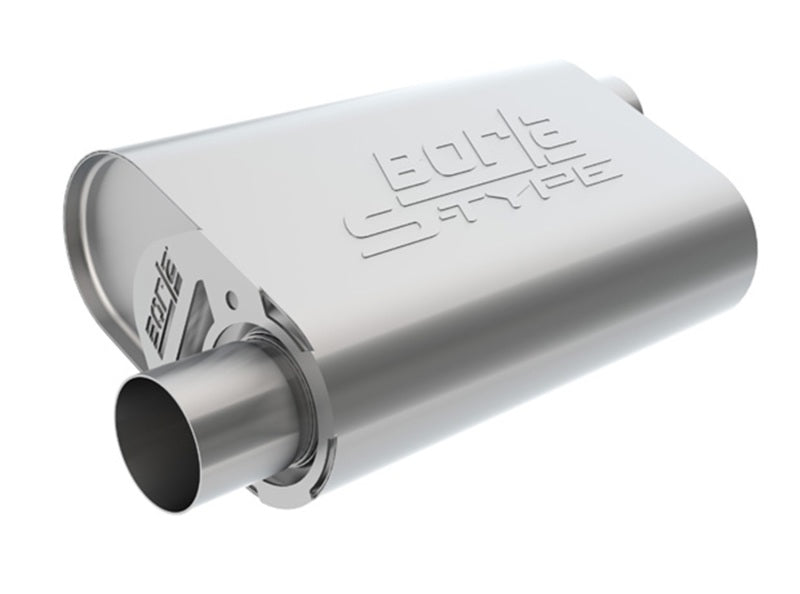 Borla CrateMuffler LS3 S-Type 2.50in Offset/Offset 14inx4.35inx9in Oval Muffler Borla Muffler  AXOPROS