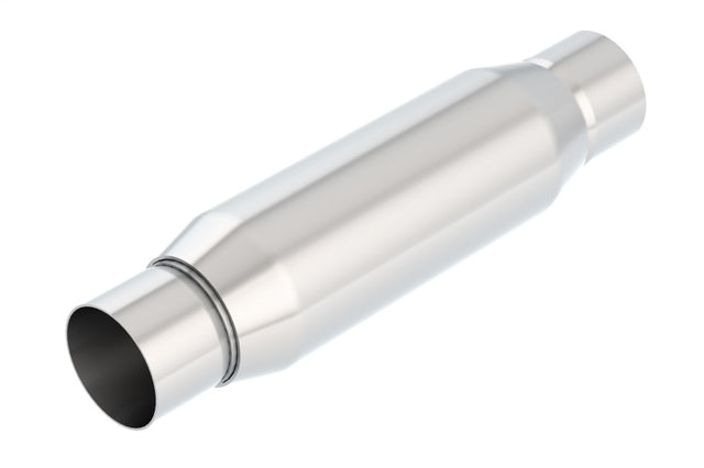 Borla CrateMuffler Resonator Option 2.25in Center/Center 3.5in Round x 10in Borla Muffler  AXOPROS