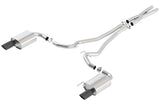 Borla S-Type Cat-Back 15-17 Ford Mustang GT 5.0L V8 MT/AT 2.5in pipe 4in tip (Black Chrome) Borla Catback  AXOPROS