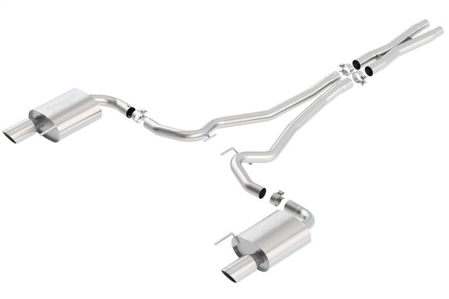 Borla S-Type Cat-Back 15-17 Ford Mustang GT 5.0L V8 MT/AT 2.5in pipe 4in tip Borla Catback  AXOPROS