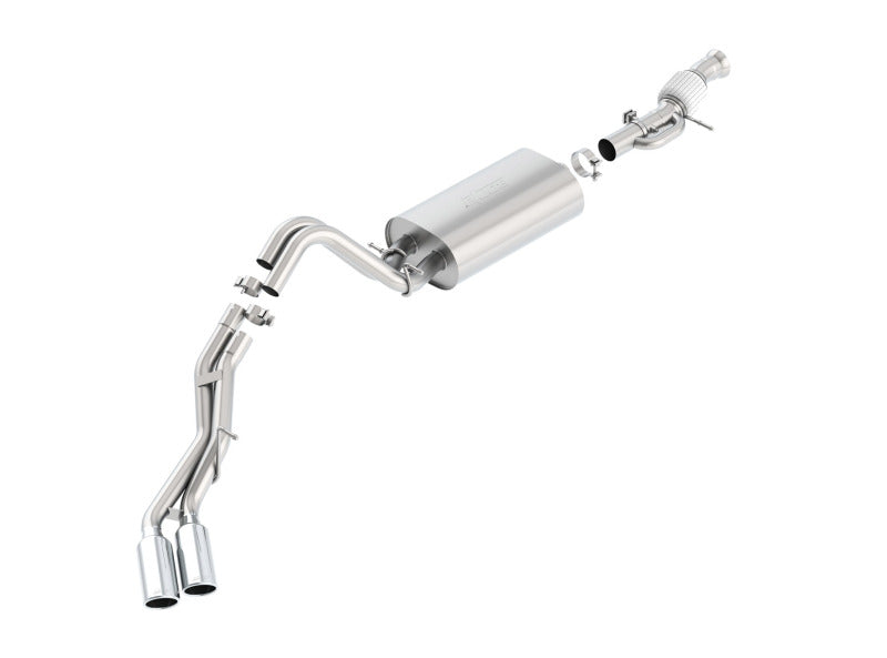 Borla Touring Cat Back 15-16 GMC Denali 6.2L V8 2.75in, 2.25in Dual Same Side Exit 4in Tips Exhaust Borla Catback  AXOPROS