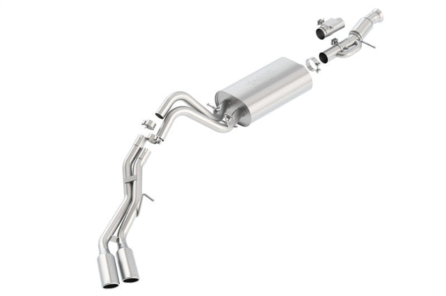 Borla Touring Cat Back 15-16 GMC Denali 6.2L V8 2.75in, 2.25in Dual Same Side Exit 4in Tips Exhaust Borla Catback  AXOPROS