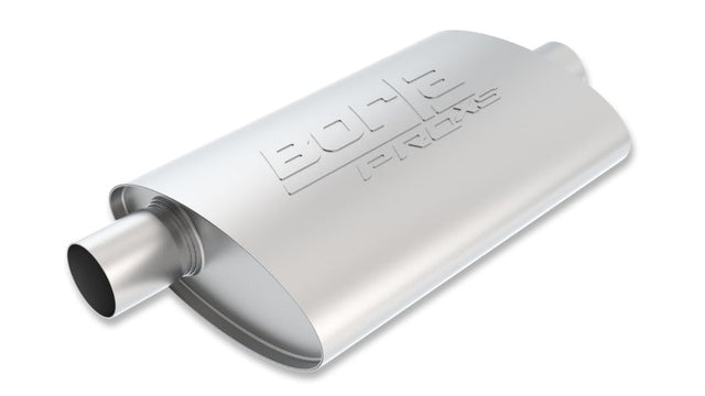 Borla Universal 2.25in Inlet/Outlet Oval Center/Offset 14in x 4in x 9.5in ProXS Muffler Borla Muffler  AXOPROS