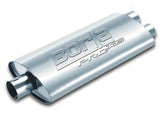 Borla Universal Center/Dual Oval 3in In / 2.5in Out 19in x 4in x 9.5in Notched PRO-XS Muffler Borla Muffler  AXOPROS