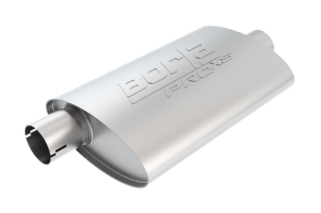 Borla Universal Center/Offset Oval 2in Tubing 14in x 4.25in x 7.88in PRO-XS Notched Muffler Borla Muffler  AXOPROS