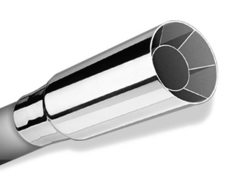 Borla Universal Polished Tip Single Round Intercooled (inlet 2in. Outlet 2 1/2in) Borla Tips  AXOPROS