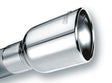 Borla Universal Polished Tip Single Round Rolled Angle-Cut w/Clamp (inlet 2 1/2in. Outlet 4 x 4in) * Borla Tips  AXOPROS
