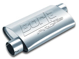 Borla Universal Pro-XS Muffler Oval 3in Inlet/Outlet Offset/Offset Notched Muffler Borla Muffler  AXOPROS