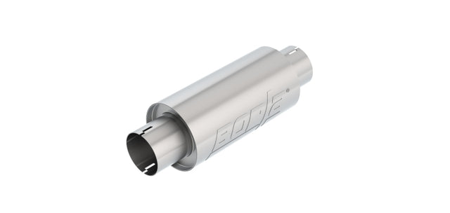 Borla Universal Resonator Option 3in Center/Center 5in Round x 10in - Notched Neck Borla Connecting Pipes  AXOPROS