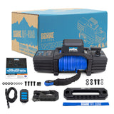 Borne Off-Road 10K Winch - Blue Synthetic Rope Borne Off-Road Winches  AXOPROS