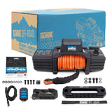 Borne Off-Road 10K Winch - Orange Synthetic Rope Borne Off-Road Winches  AXOPROS